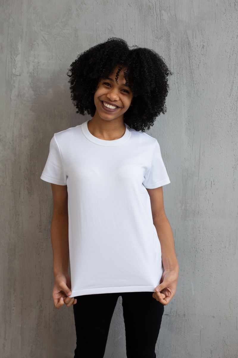 Polo oversize blanco